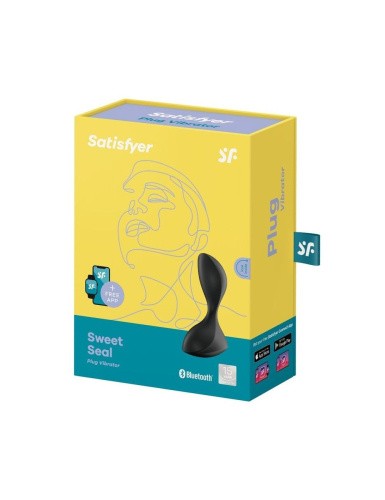 Satisfyer Sweet Seal - Анальна смарт-пробка, 11.2х4 см (чорна) - купити в Києві, Україні