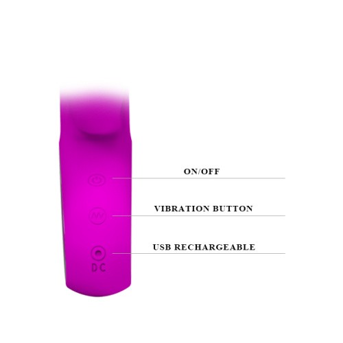 Pretty Love Webb Vibrator Purple - Силиконовый вибратор-кролик, 21х3.5 см (фиолетовый)
