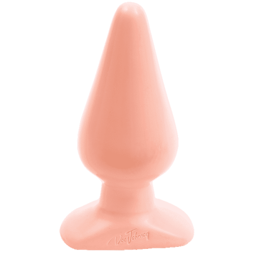 Doc Johnson Classic Butt Plug Smooth Large - Анальная пробка большая, 13Х6 см (телесный)