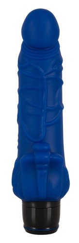 Vibra Lotus Big Vibrator - Реалістичний вібратор, 21.5 см (синій) - купити в Києві, Україні