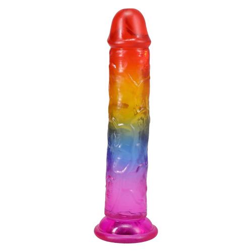 Дилдо Doc Johnson Crystal Jellies 7 Inch Сlassic Dong Rainbow, 17,8 см - купити в Україні | Секс шоп SEX-SHOP.ua