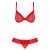Obsessive 827-SET-3 - Эротический комплект с рюшами, S/M (красный) Obsessive 827-SET-3 - Эротический комплект с рюшами, S/M (красный)