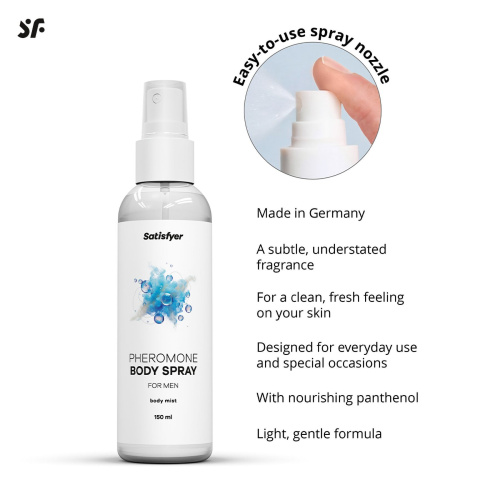 Спрей для тіла з феромонами Satisfyer Pheromones Body Spray For Men 150 мл - купити в Україні | Секс шоп SEX-SHOP.ua