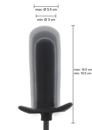Надувная анальная пробка Hidden Desire Extreme Inflatable Smooth