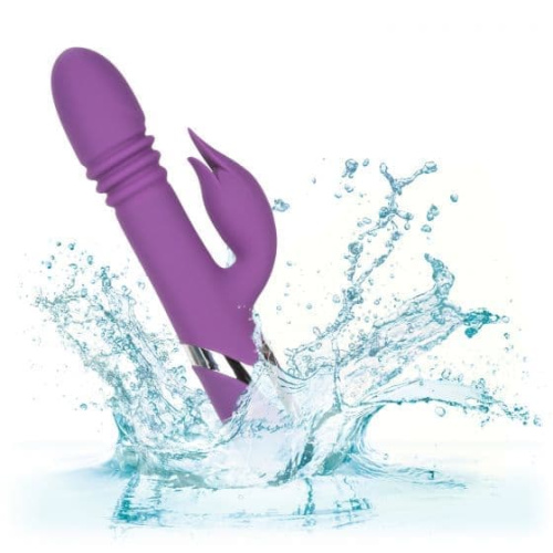 CalExotics Enchanted Kisser - вибратор кролик с толчковыми движениями и вращением, 12.8х3.8 см