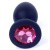 Boss Silikon Plug Jewellery Black Small - Анальная пробка с кристаллом, 8х3.5 см (черный с розовым) Boss Silikon Plug Jewellery Black Small - Анальная пробка с кристаллом, 8х3.5 см (черный с розовым)