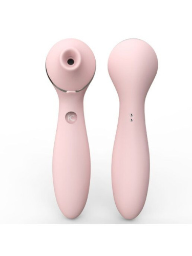 KisToy Polly Plus - Вакуумный вибратор, 16.8х3.5 см (розовый)