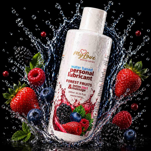 2в1 лубрикант и массажный гель - MyLove Aroma Series Intim&Massage Forest Fruits, 300 мл