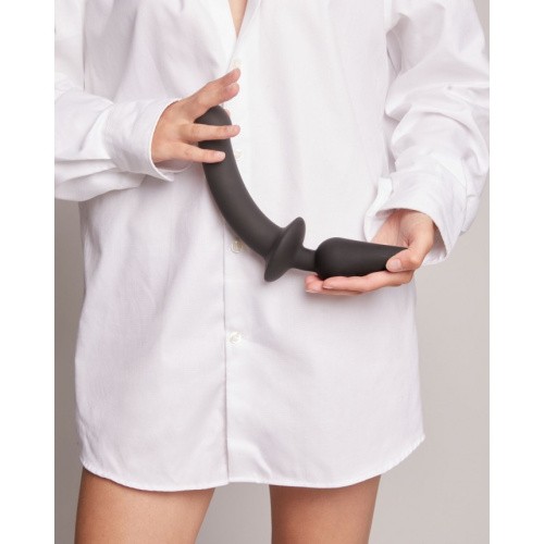 Strap-On-Me Switch Plug-In Dildo Realistic, XXL - Фаллоимитатор с анальной пробкой, 17.7х3.9 см и 9.4х5.2 см (чёрный)