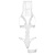 Leg Avenue - G-string teddy, veil & garter - Комплект невесты, O/S (белый)