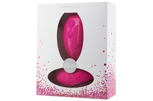 Alive Magic Egg 2.0 виброяйцо с беспроводным пультом управления, 7.5х3.5 см (розовый)