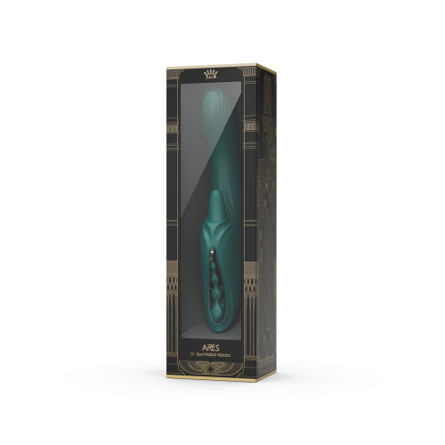 Вибратор-кролик со смарт управлением Zalo Ares Turquoise Green