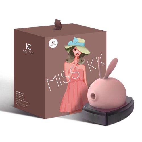 KisToy Miss KK - Вакуумний кліторальний стимулятор з вібрацією, 8.5х5.8 см (рожевий) - купити в Києві, Україні