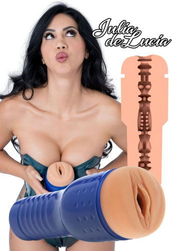 Private Julia de Lucia Pornstar Pussy - Мастурбатор, 22х4.5 см (телесный)