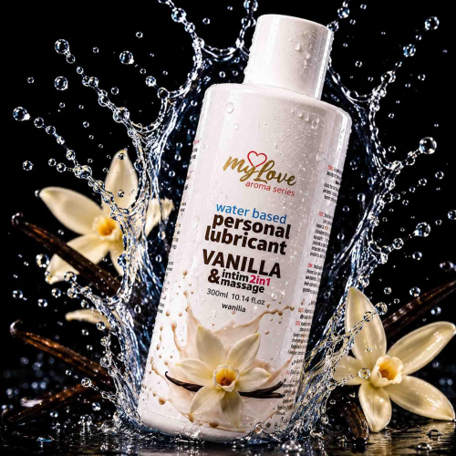 2в1 лубрикант и массажный гель - MyLove Aroma Series Intim&Massage Vanilla, 300 мл