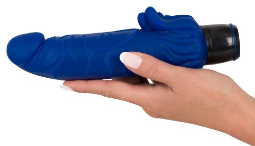 Vibra Lotus Big Vibrator - Реалістичний вібратор, 21.5 см (синій) - купити в Києві, Україні