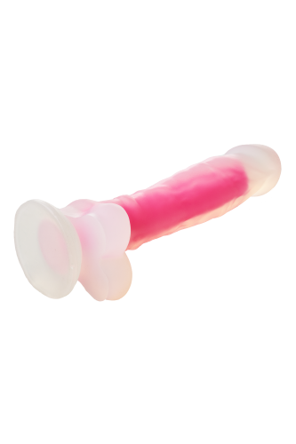 Dream Toys Radiant Glow In The Dark Soft Dildo - Фаллоимитатор, 21 см (розовый)