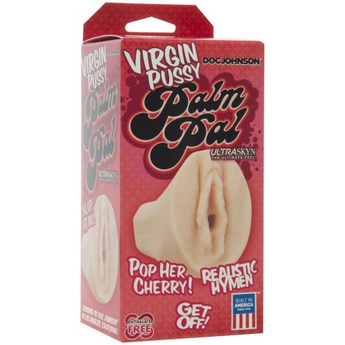 Doc Johnson Virgin Pussy Palm Pal - мастурбатор вагина девственницы, 12х2 см