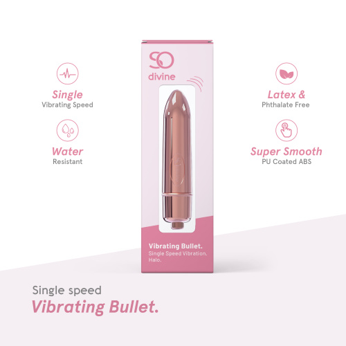 So Divine Rose Gold Halo стильна потужна віброкуля, 7.6х1.5 см - купити в Києві, Україні