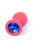 B-Series Silikon Plug Jewellery Red Medium - Анальная пробка с кристаллом, 8х3.5 см (красный с синим) B-Series Silikon Plug Jewellery Red Medium - Анальная пробка с кристаллом, 8х3.5 см (красный с синим)