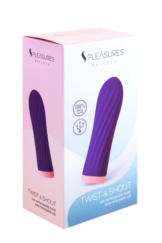 Мини-вибратор S Pleasures Bullets Twist & Shout