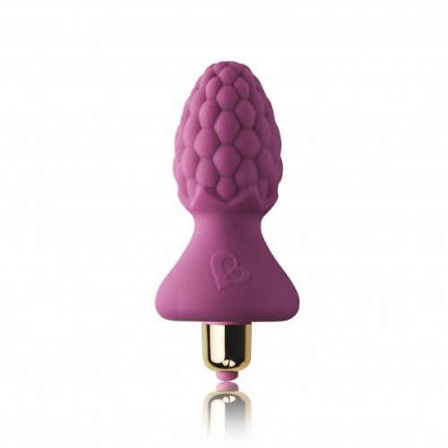 Rocks Off Ass-Berries 7 Raspberry - анальный вибростимулятор, 9.5х3.5 см