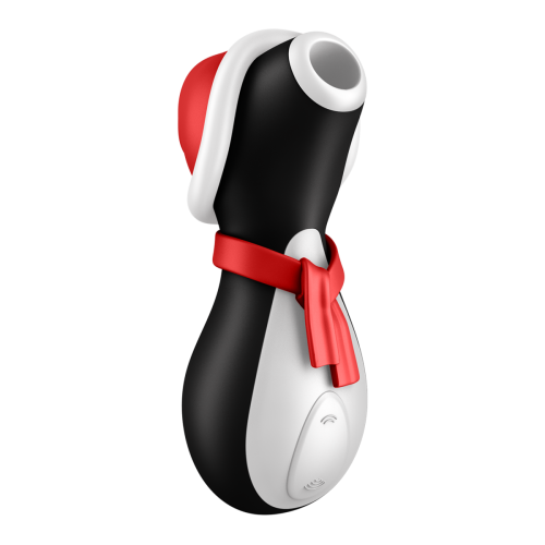Satisfyer Penguin Holiday Edition – Вакуумний стимулятор, 12,5 см (чорний з білим) - купити в Києві, Україні