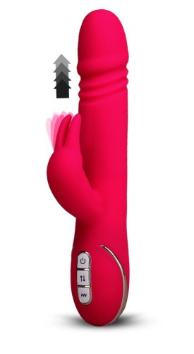 Orion Vibe Couture Rabbit Skater - Многофункциональный вибратор, 23х3.7 см (розовый)