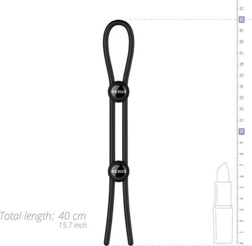 Nexus Nexus Forge Double - Ерекційне кільце, 40 см (чорний) - купити в Києві, Україні