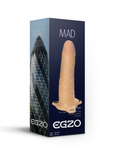 Egzo FH16 - Пустотелый поясной фаллопротез, 18х4,2 см