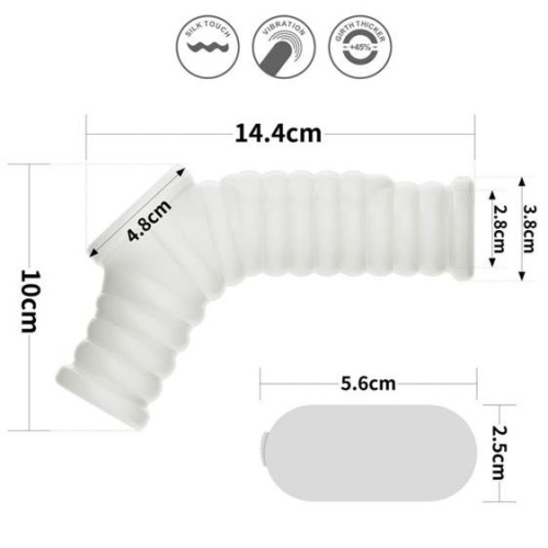 Насадка на член LoveToy Vibrating Wave Knights Ring With Scrotum Sleeve