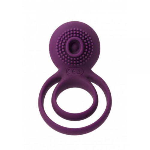 Svakom Tammy Vibrating Ring Violet - подвійне віброкільце, 8х2.8 см (фіолетовий) - купити в Києві, Україні