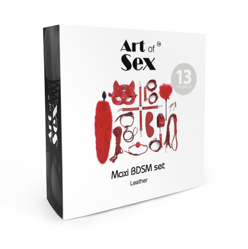 Набор BDSM Art of Sex – Maxi BDSM Set Leather, 13 предметов