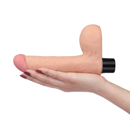 Real Softee Vibrator With Balls Flesh 8