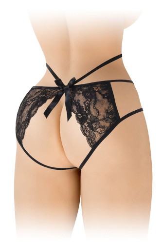 Fashion Secret Nadia Black - трусики с открытой попкой,  S-L (чёрные)