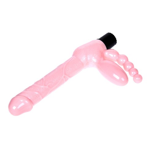 Baile Super Straples Dildo With Anal Plug - Женский безремневой страпон, 24.8х3.5 см