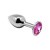 Alive Mini Metal Butt Plug - Анальна пробка - M, 8х3.4 см (рожева) - купити в Києві, Україні