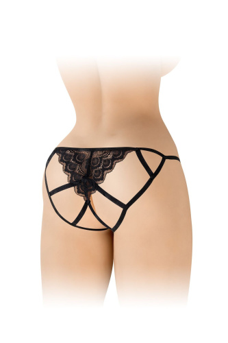 Трусики с открытым доступом Fashion Secret Zoe, One Size черные