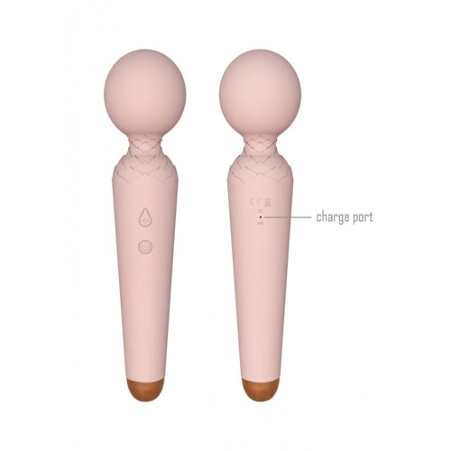 Rechargeable Power Wand - Вибратор-микрофон, 19,5 см (розовый) 