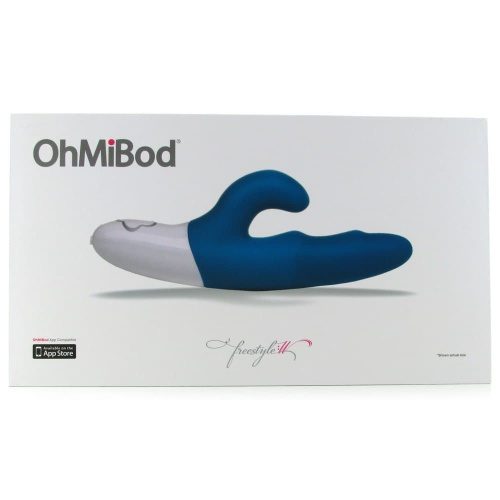 OhMiBod Freestyle W Music - вибратор-кролик Hi-Tech с музыкальными режимами, 11х3.7 см