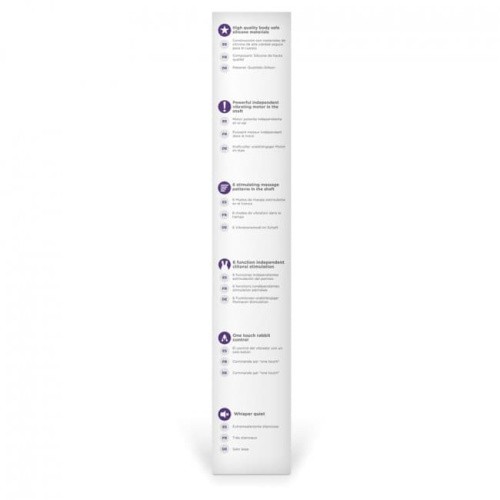 Abs Holdings The Rabbit Company Kissing Rabbit Purple - соблазнительный вибратор-кролик, 10х3.5 см (фиолетовый)