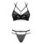 Obsessive Bagirela 2-pcs set - Комплект білизни з лаковими вставками (бюстгальтер та трусики), L/XL (чорний) - купити в Києві, Україні Obsessive Bagirela 2-pcs set - Комплект білизни з лаковими вставками (бюстгальтер та трусики), L/XL (чорний) - купити в Києві, Україні