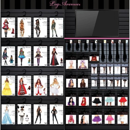 Leg Avenue - Long straight center part wig - Длинный парик (неоновый розовый)
