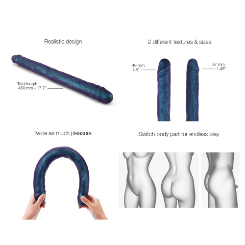 Фаллоимитатор двойной Strap-On-Me Double Dong Realistic Dildo - SNAKY 
