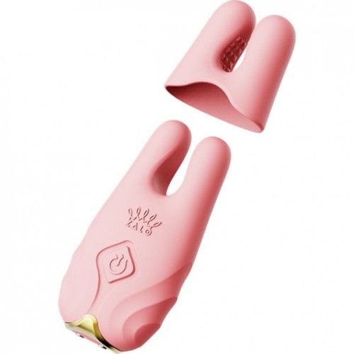 Zalo Nave Coral Pink - Вибратор для груди с пультом и подключением к смартфону (розовый)