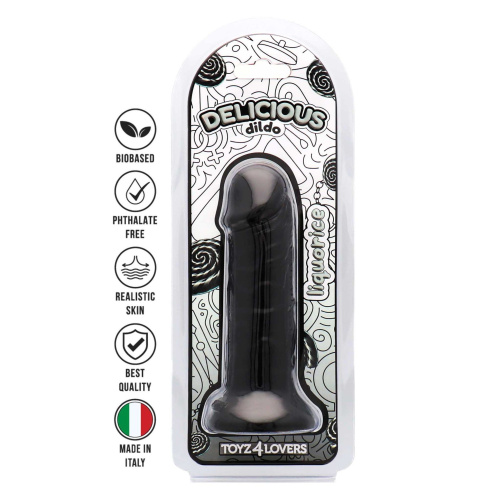 Фалоімітатор з ароматом лакриці - Toyz4lovers Delicious Dildo Liquorice, 15 см - купити в Україні | Секс шоп SEX-SHOP.ua