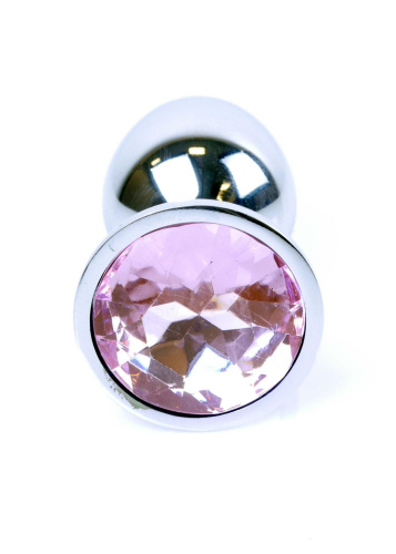 Анальная пробка с камнем Jewellery Silver Plug