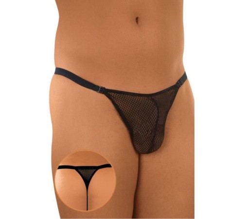 SoftLine - Thong 4434 - Стринги мужские, S-L (чёрные)