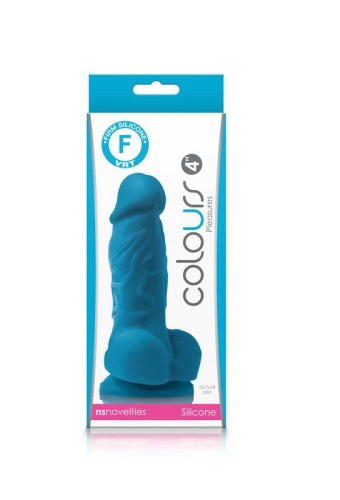 Ns Novelties - Colours Pleasures 4 inch фаллоимитатор, 9.7х3.5 см., (голубой)
