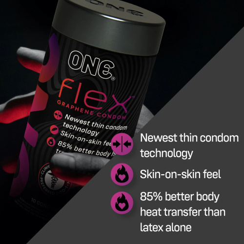 ONE Flex Graphene Condom, 10 шт - купити в Києві, Україні